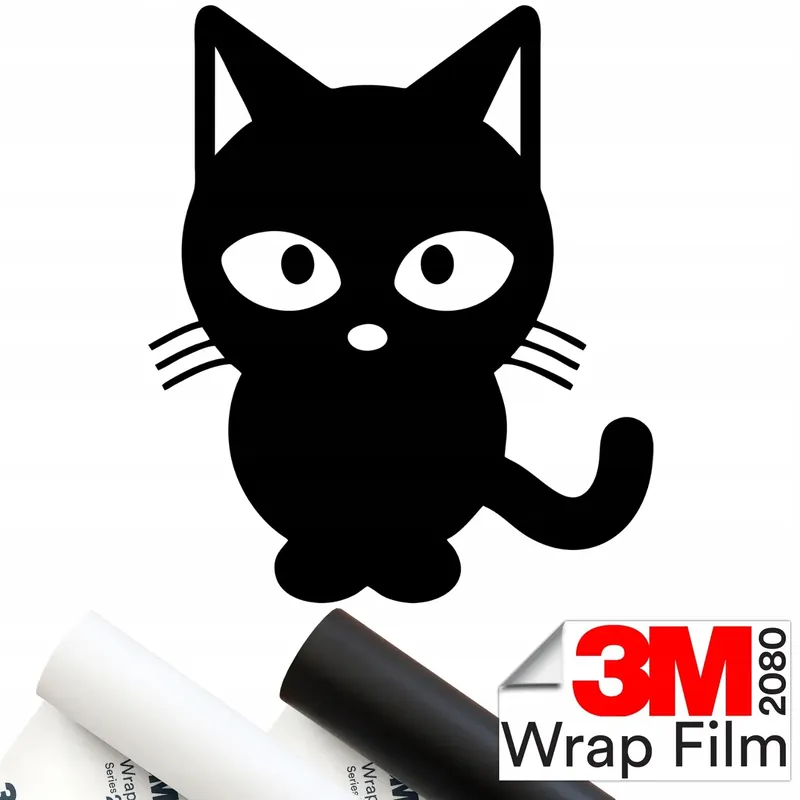 3M 2080 NAKLEJKA na samochód KOT KOTEK CAT KITTY 15x12,5 Popularny