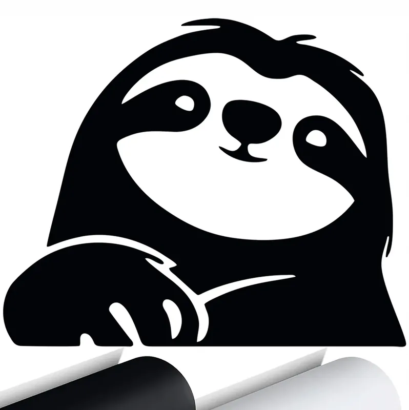 Zamów teraz NAKLEJKA na samochód LENIWIEC ZWIERZĘ LEŃ 15x12