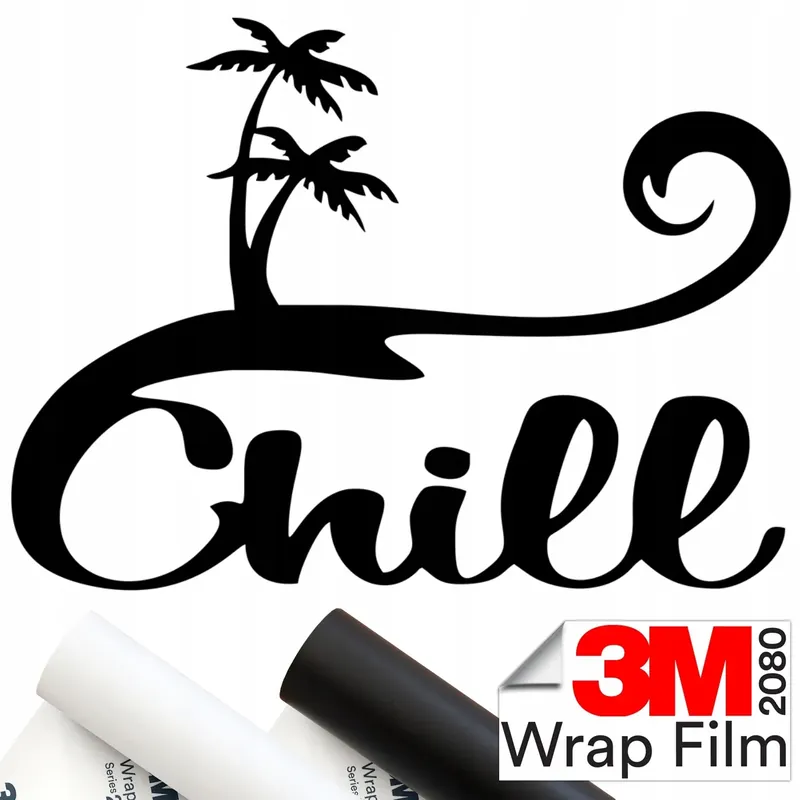 3M 2080 NAKLEJKA na samochód CHILL PALMY LUZ 11x15 Tylko dziś