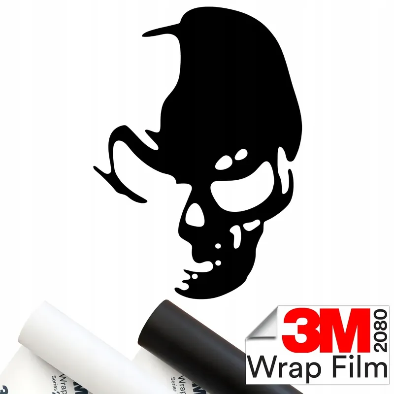 3M 2080 NAKLEJKA na samochód CZASZKA CZACHA SKULL 15x10,5 Oferta limitowana