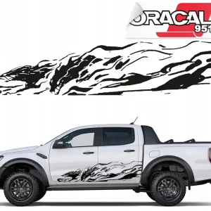 Popularny NAKLEJKI NA BOK SAMOCHODU VANA WILKI 44x178cm 951