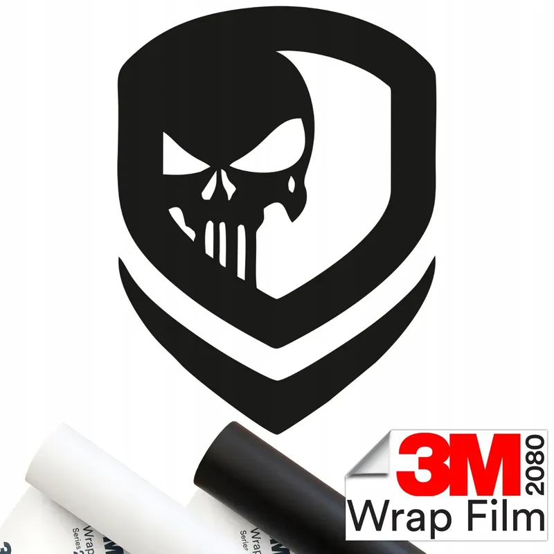 3M 2080 NAKLEJKA na samochód CZASZKA CZACHA SKULL 15x20 Kup teraz