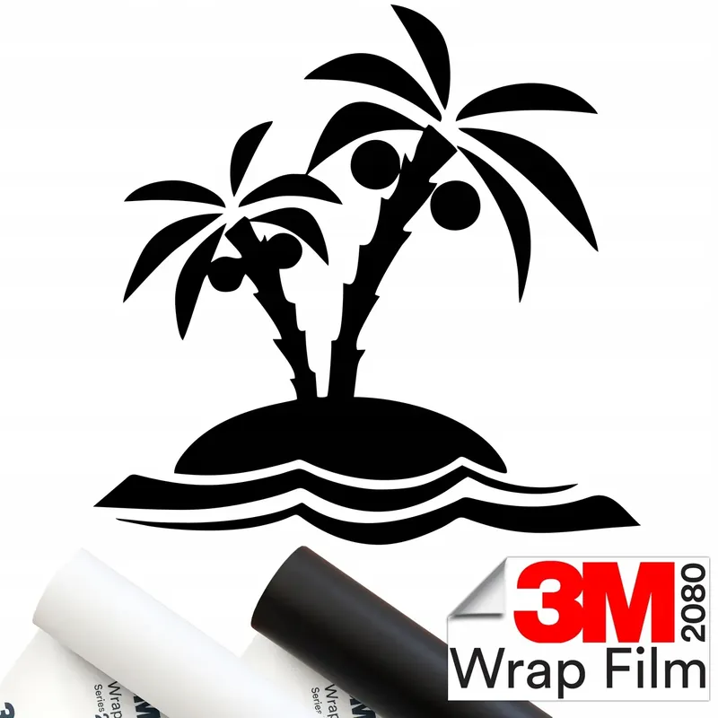 3M 2080 NAKLEJKA na samochód PALMY PALMA DRZEWO TREE 15x15 Kup teraz