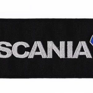 Zwrot pieniędzy VAR naszywka SCANIA 27 x 8 cm czarna