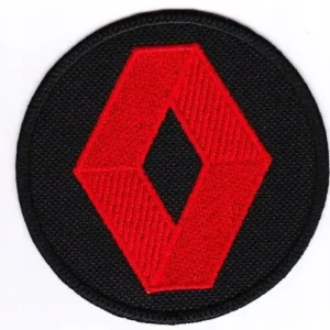 Zwrot pieniędzy VAR Naszywka RENAULT 8 cm czerwona