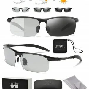 Okulary PRZECIWSŁONECZNE Polaryzacja FOTOCHROMOWE marki ESTILLO + GRATISY Premium