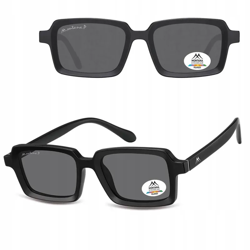 Okulary Przeciwsłoneczne Prostokątne Polaryzacyjne Damskie/Męskie MONTANA Autentyczny