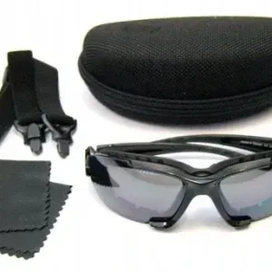 OKULARY PRZECIWSŁONECZNE MOTOCYKLOWE LEOSHI +ETUI Autentyczny