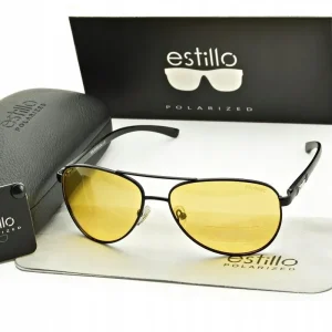 Tani Okulary Rozjaśniające POLARYZACYJNE Do Jazdy Nocą DLA KIEROWCÓW ŻÓŁTE +Etui