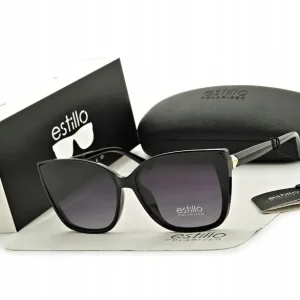 DAMSKIE Okulary POLARYZACYJNE Kocie Oczy Estillo PRZECIWSŁONECZNE UV400 Niska cena