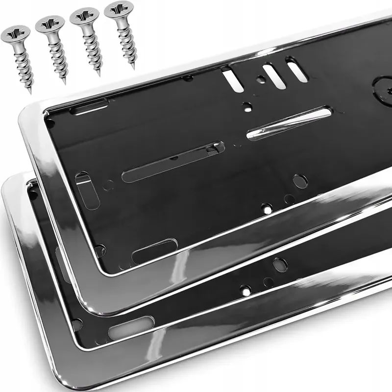 2xRAMKI POD TABLICĘ REJESTRACYJNĄ GALWANIZOWANE KOMPLET RAMEK DO TABLIC Ostatnia szansa