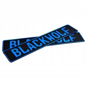 Tablice kolekcjonerskie imienne tłoczone BLACKWOLF Darmowa dostawa