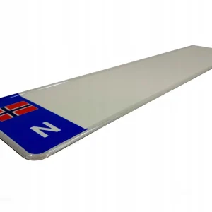 Tablica rejestracyjna N Norwegia własny napis Wyprzedaż