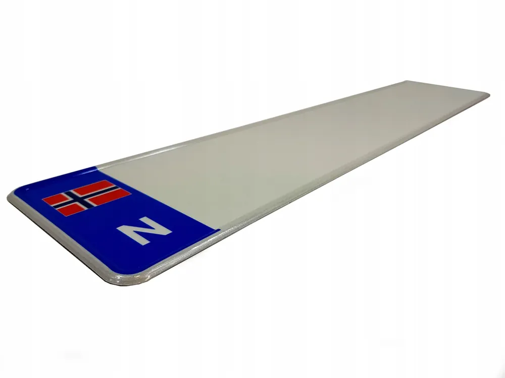 Tablica rejestracyjna N Norwegia własny napis Wyprzedaż