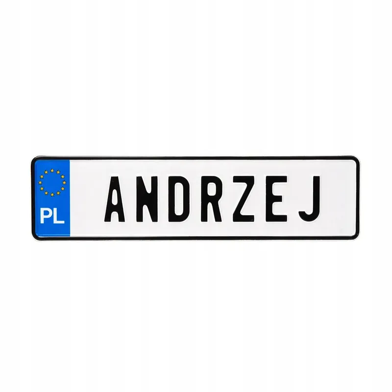 Bezpieczna płatność Mała polska tablica tłoczona z imieniem