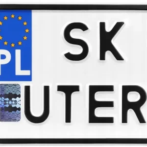 Tablica imienna do ramki rejestracyjnej skuter alu Bezpieczna płatność