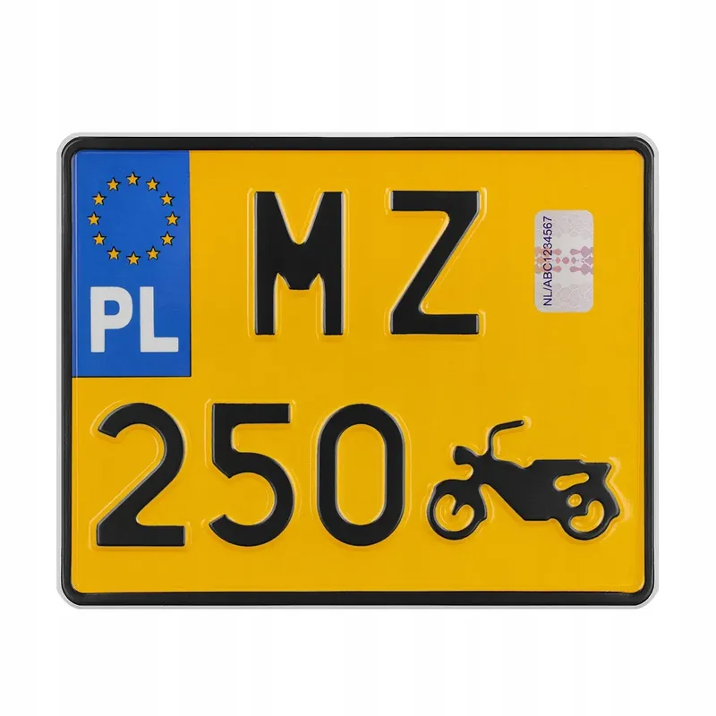 Tablica do motoru zabytek do ramki rejestracyjnej Promocja