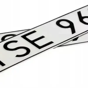 Tablice rejestracyjne Szwecja, tłoczone, aluminium Bezpieczna płatność