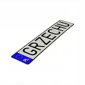 Tablica polska do ramek rejestracyjnych. Popularny