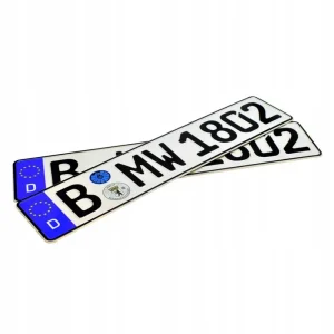 Zwrot pieniędzy Blachy niemieckie 2 sztuki i naklejki w komplecie