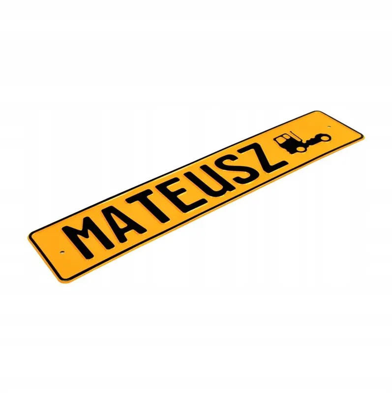 Ekspresowa dostawa Tablica aluminiowa kolekcjonerska gadżet MATEUSZ