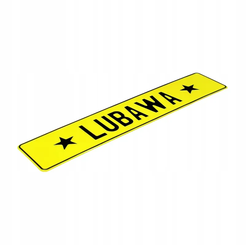 Tablica rejestracyjna gadżet na szybę z napisem Tylko dziś