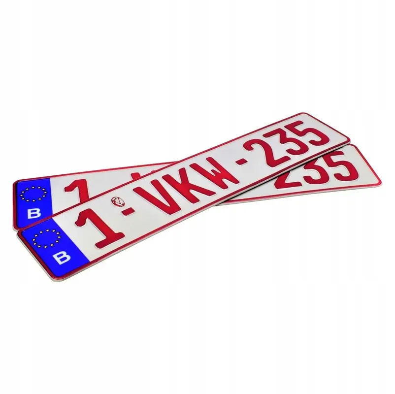 Oferta Tablice rejestracyjne BELGIA belgijskie komplet