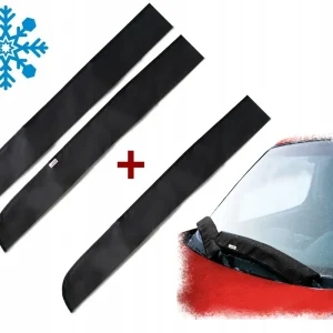 Pokrowce przeciwszronowe osłona na wycieraczki osłonki 2 x PRZÓD + 1 x TYŁ Szybka dostawa