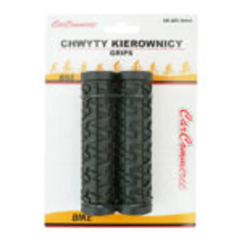 Autentyczny CHWYTY KIEROWNICY GUMOWE CZARNE "GRIPS"