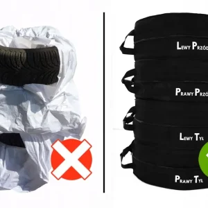 Wysoka jakość POKROWCE NA KOŁA / OPONY - 22" CALE 285/45 R22 - WERSJA PREMIUM - 4 SZTUKI