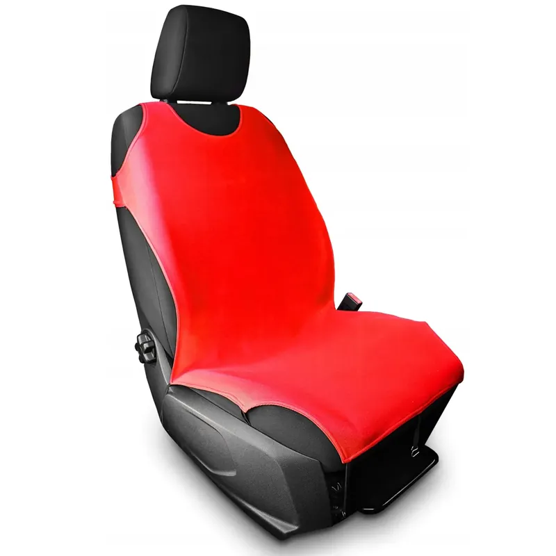 POKROWCE NA SIEDZENIA KOSZULKA SAMOCHODOWA NA FOTEL CZERWONE KOSZULKI AUTA Premium