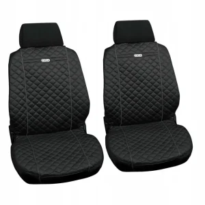 Zwrot pieniędzy Pokrowiec na fotel samochodowy 2 sztuki para czarne na przednie siedzenia