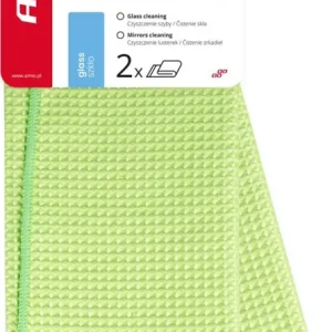 AMiO Ściereczka mikrofibra waflowa do szyb okien luster 40x30 cm 2 szt. amio-03734 Tylko dziś