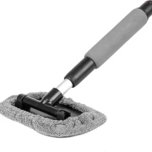 AMiO Myjka do szyb okien luster teleskopowa prostokątna mikrofibra 30,5/46 cm amio-03859 Popularny