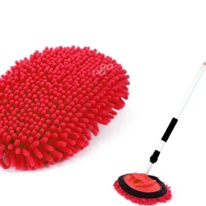 Darmowa dostawa Szczotka teleskopowa z mikrofibry przepływowa do mycia samochodu 67-100 cm amio-04342