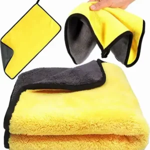 Alogy WYP Ręcznik samochodowy dwustronny 30x60 cm welurowy Mikrofibra do mycia osuszania samochodu auta ścierka Alogy Car Detailing Ekspresowa dostawa
