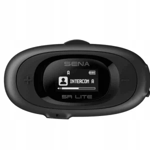 Interkom motocyklowy Sena 5R-01D 5R Lite Bluetooth 5.1 700m z wyświetlaczem LCD i uniwersalnym zestawem mikrofonów na 2 kaski Najlepsza cena
