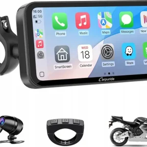 Carpuride Carpuride W603D 6,3'' motocyklowy ekran GPS Carplay bezprzewodowy kamera Wyprzedaż