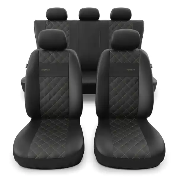 Uniwersalne pokrowce samochodowe do Citroen C6 (2005-2012) - pokrowce na fotele - Auto-Dekor - Perfect Line - beżowy Oferta