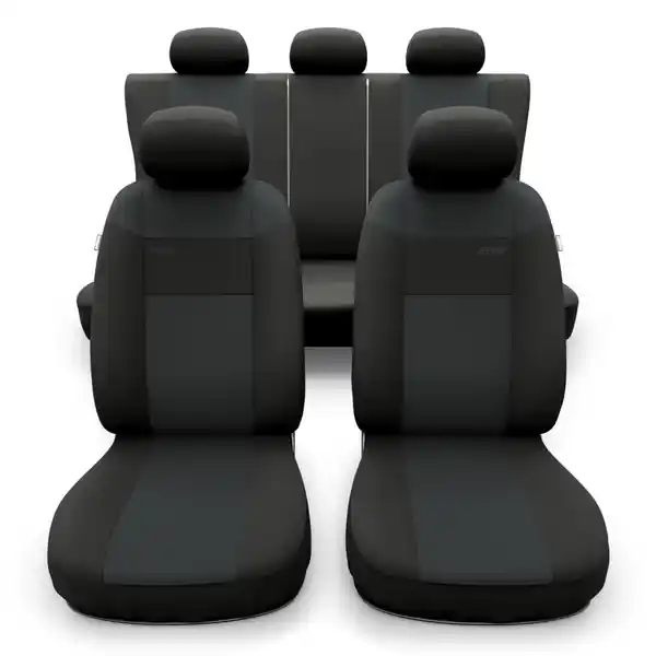 Uniwersalne pokrowce samochodowe do Volkswagen Passat CC (2008-2011) - pokrowce na fotele - Auto-Dekor - RS - ciemnoszary Darmowa dostawa