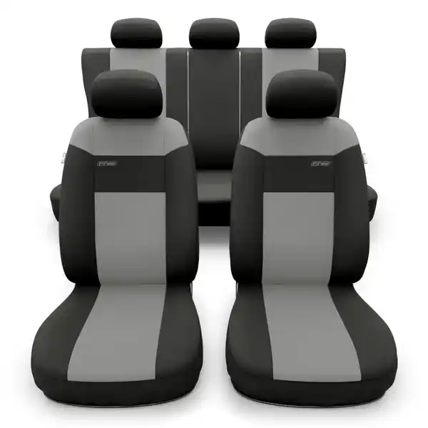 Zamów teraz Uniwersalne pokrowce samochodowe do Citroen C5 Aircross (2018-....) - pokrowce na fotele - Auto-Dekor - RS - jasnoszary