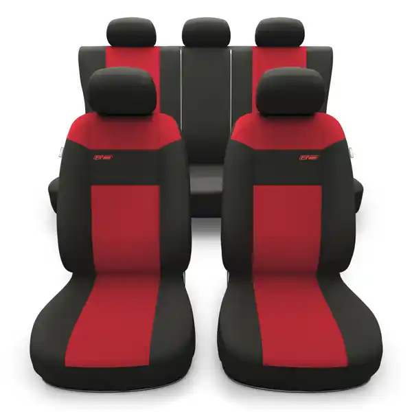 Oferta Uniwersalne pokrowce samochodowe do Ford Escort MK5, MK6, MK7 (1990-2000) - pokrowce na fotele - Auto-Dekor - RS - czerwony