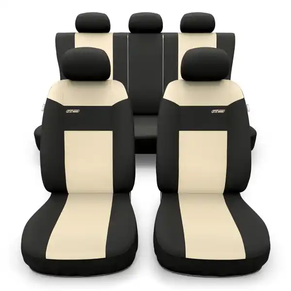 Ekspresowa dostawa Uniwersalne pokrowce samochodowe do Mazda 6 I, II, III, IV (2002-....) - pokrowce na fotele - Auto-Dekor - RS - beżowy