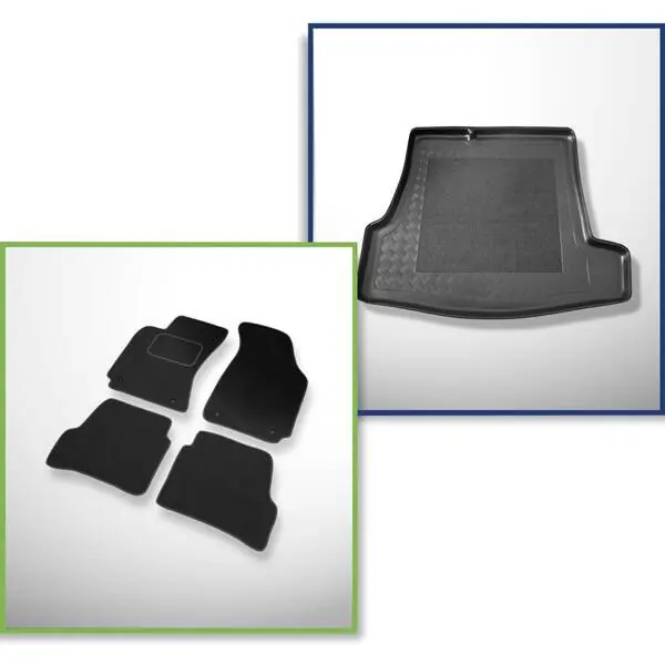 Zestaw: dywaniki welurowe + mata do bagażnika do Volkswagen Passat B5 (1996-2005) Darmowa dostawa