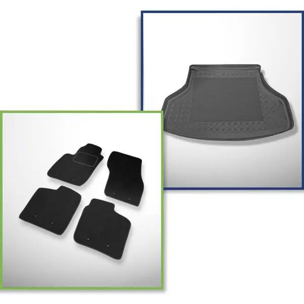 Darmowa dostawa Zestaw: dywaniki welurowe + mata do bagażnika do Volvo S40 I (1995-2004)