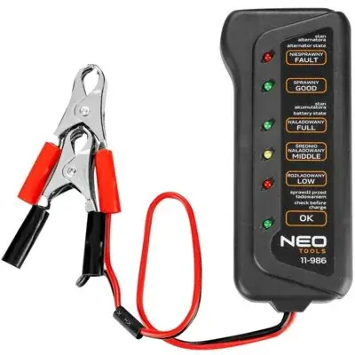 NEO TOOLS Tester akumulatorów TOOLS 11-986 Wyprzedaż