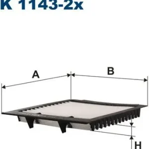 Wyprzedaż Filtron Filtr kabinowy K1143-2X
