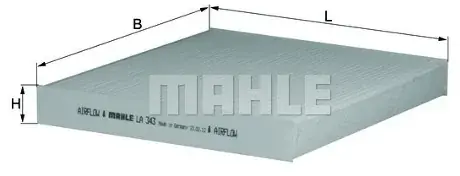 Popularny Knecht Filtr, wentylacja przestrzeni pasażerskiej LA 343