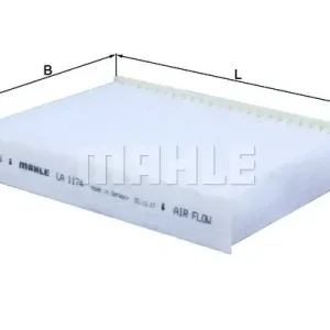 Filtr, wentylacja przestrzeni pasażerskiej Mahle LA 1174 Oryginalny