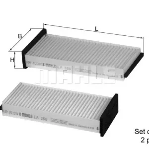 Filtr, wentylacja przestrzeni pasażerskiej Mahle LA 366/S Ekspresowa dostawa